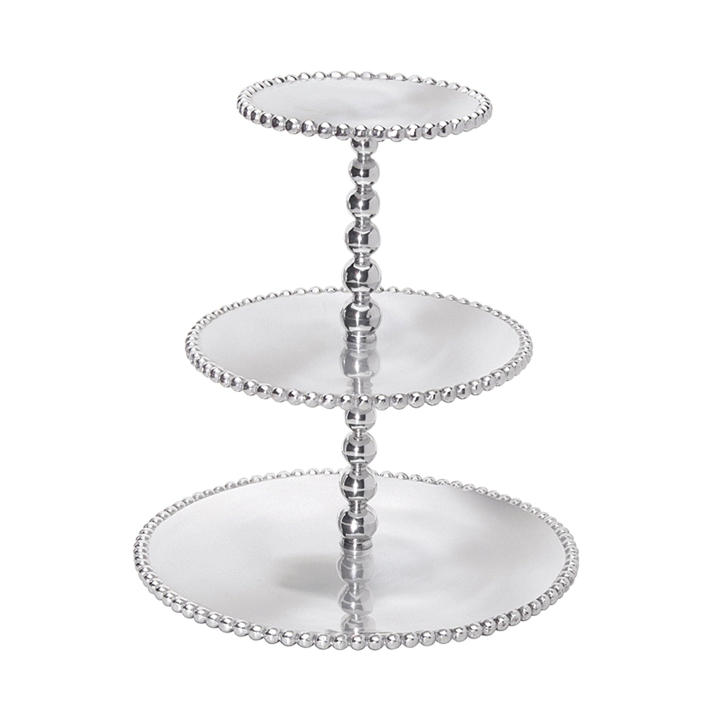 Pearled 3-Tiered Cupcake Server