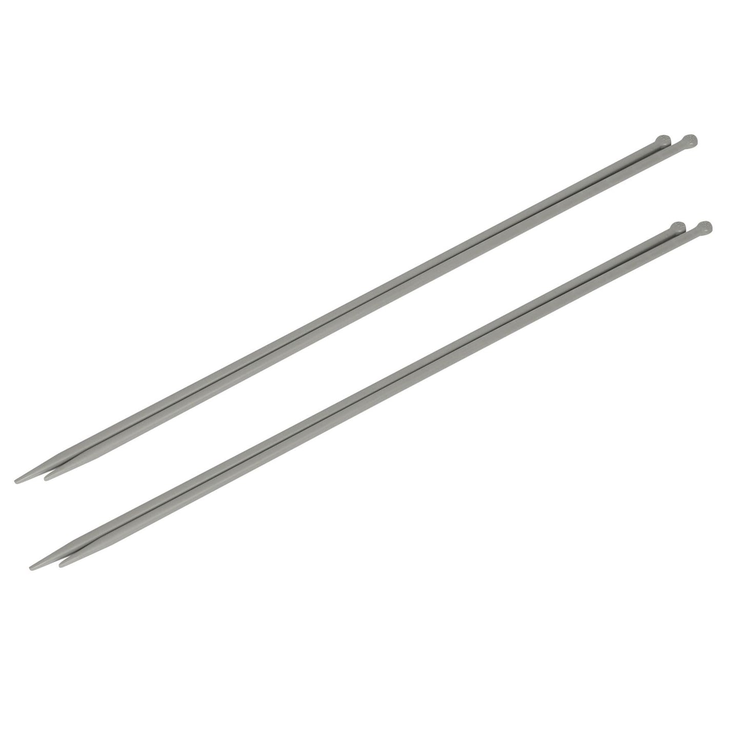 Knitting Needles - 4.5/5mm x 35cm - Grey - Pack of 4