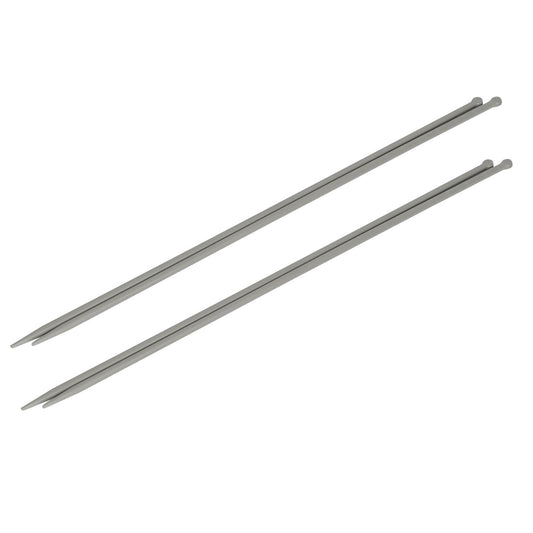 Knitting Needles - 4.5/5mm x 35cm - Grey - Pack of 4